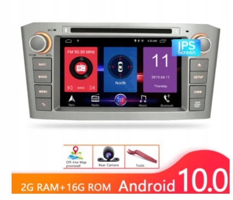 Радио toyota avensis t25 dvd android gps wifi