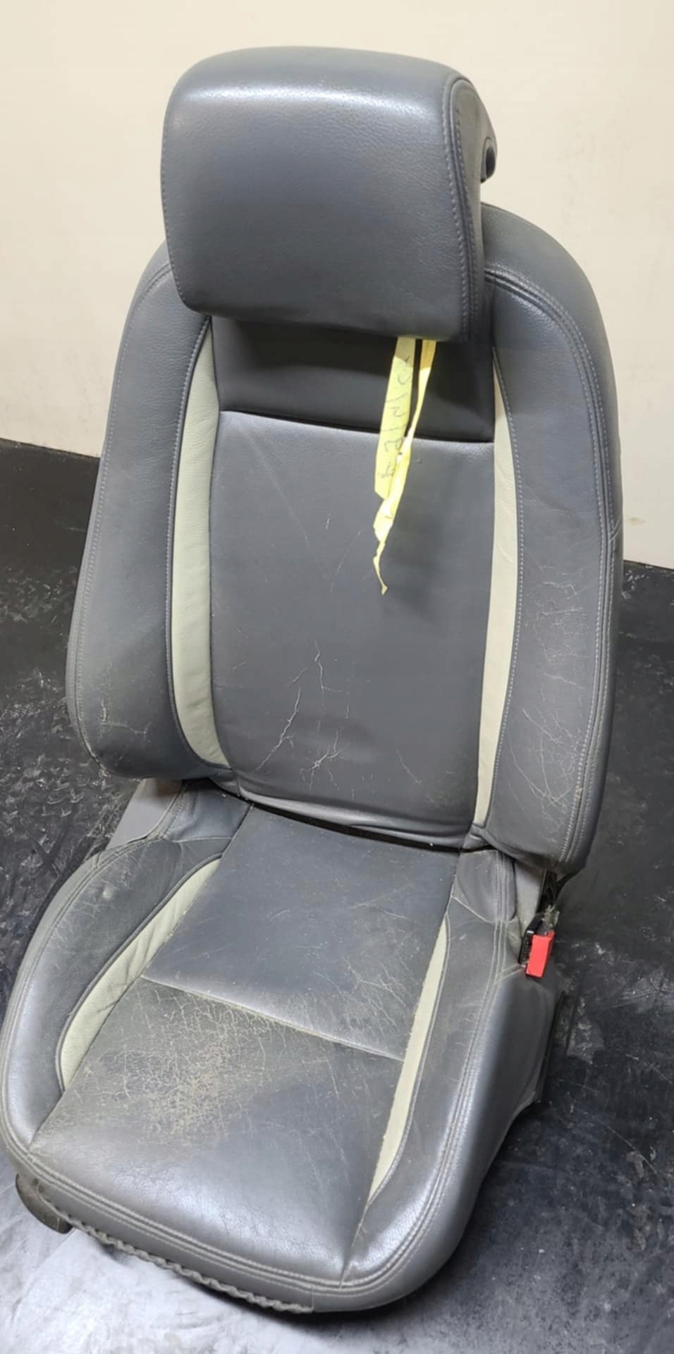 seat right front front of the passenger SAAB 93 9-3 II 02- leather grey