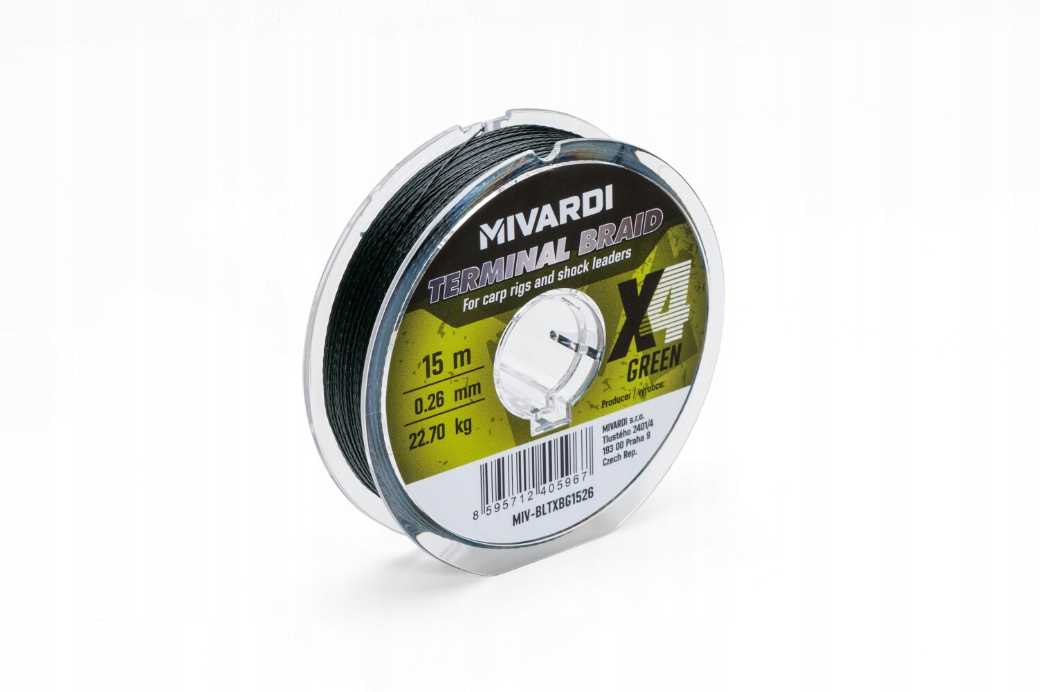 Plecionka Mivardi Terminal X4 braid 0.16 mm-green