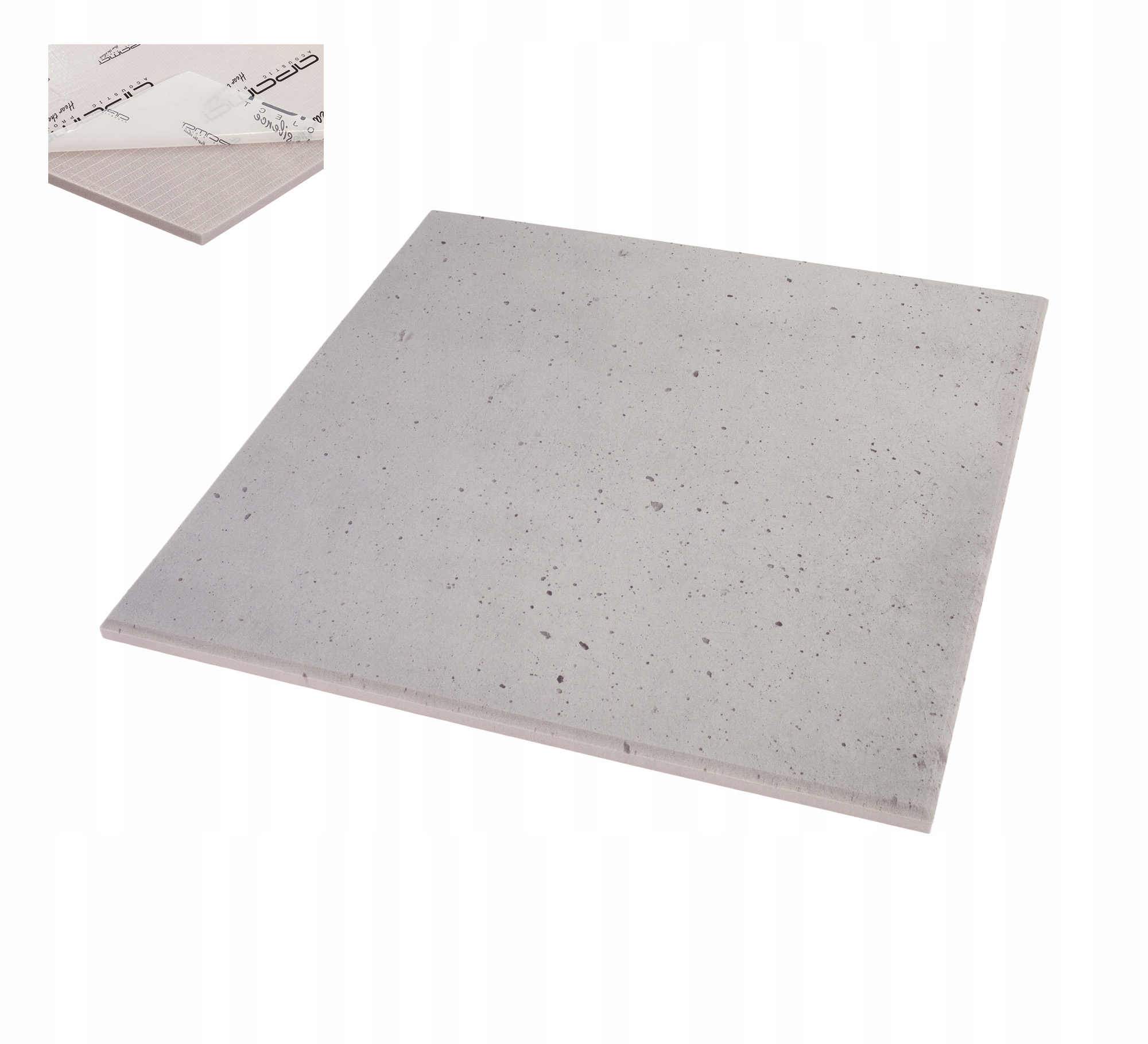 Akustický beton 100x100, akustický panel napodobující beton