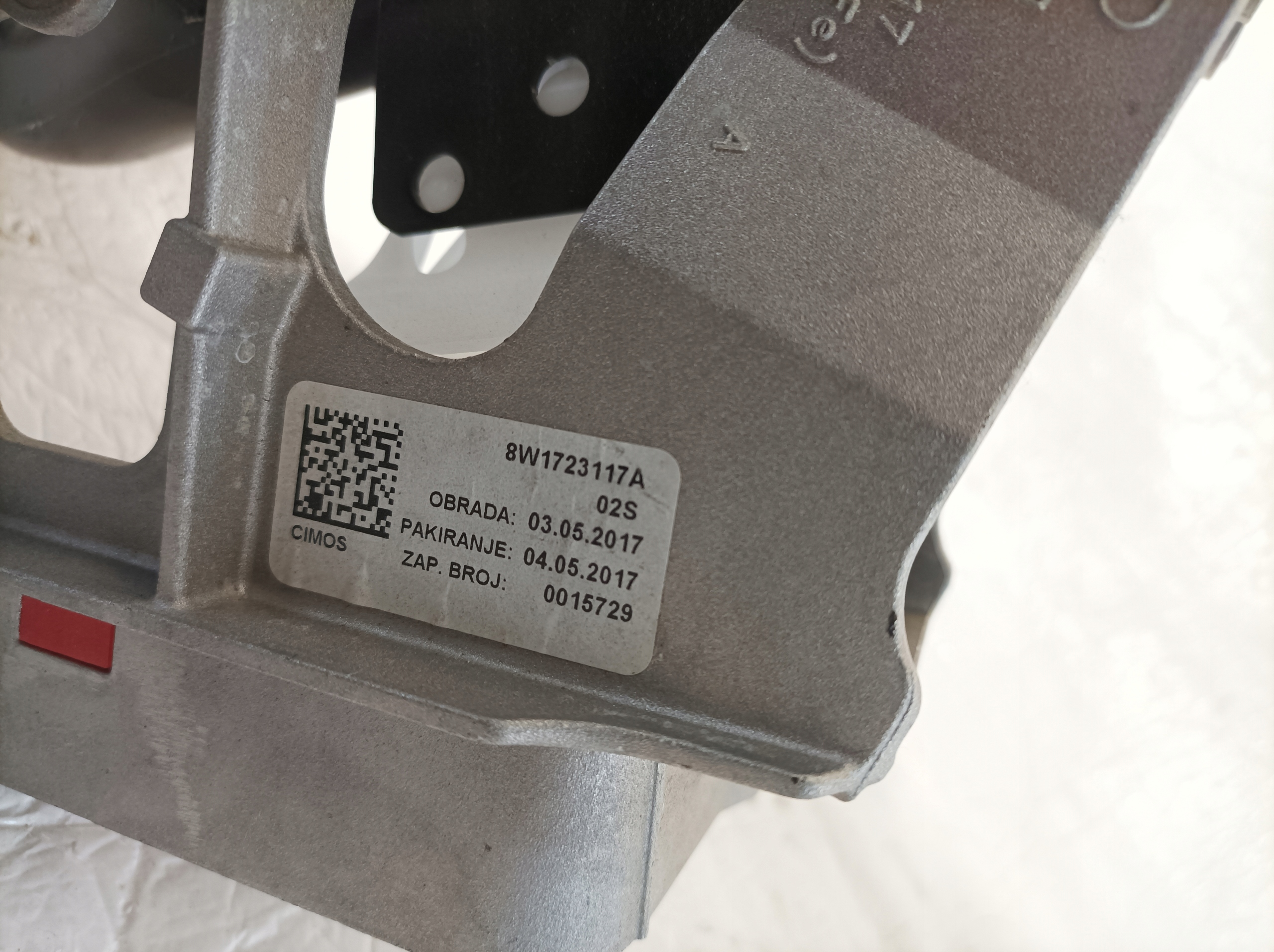 AUDI A4 B9 support PEDALOW gas brakes 8W1723117A