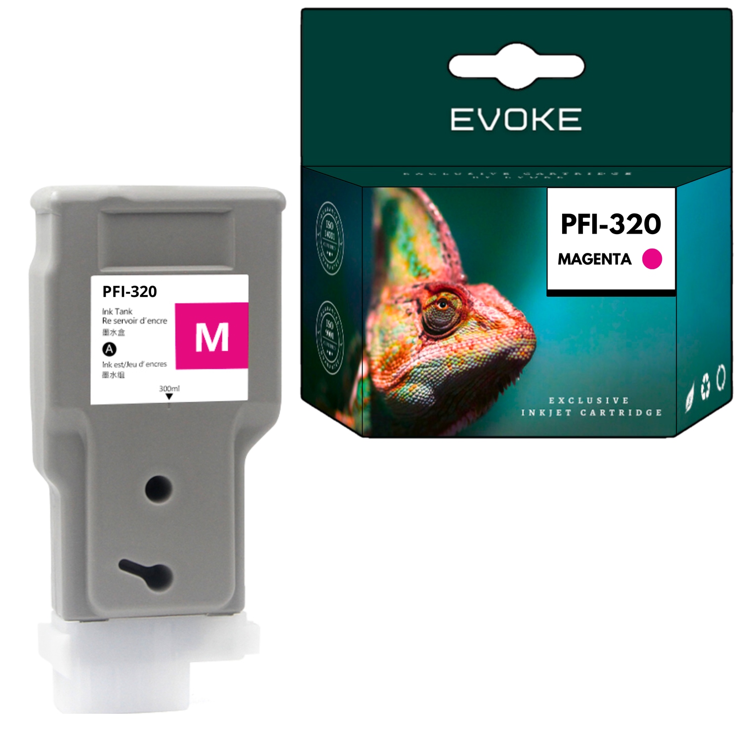Atrament pre Canon PFI-320M magenta 300 ml 2892C001 TM-200 TM-205 TM-300 Tm 305