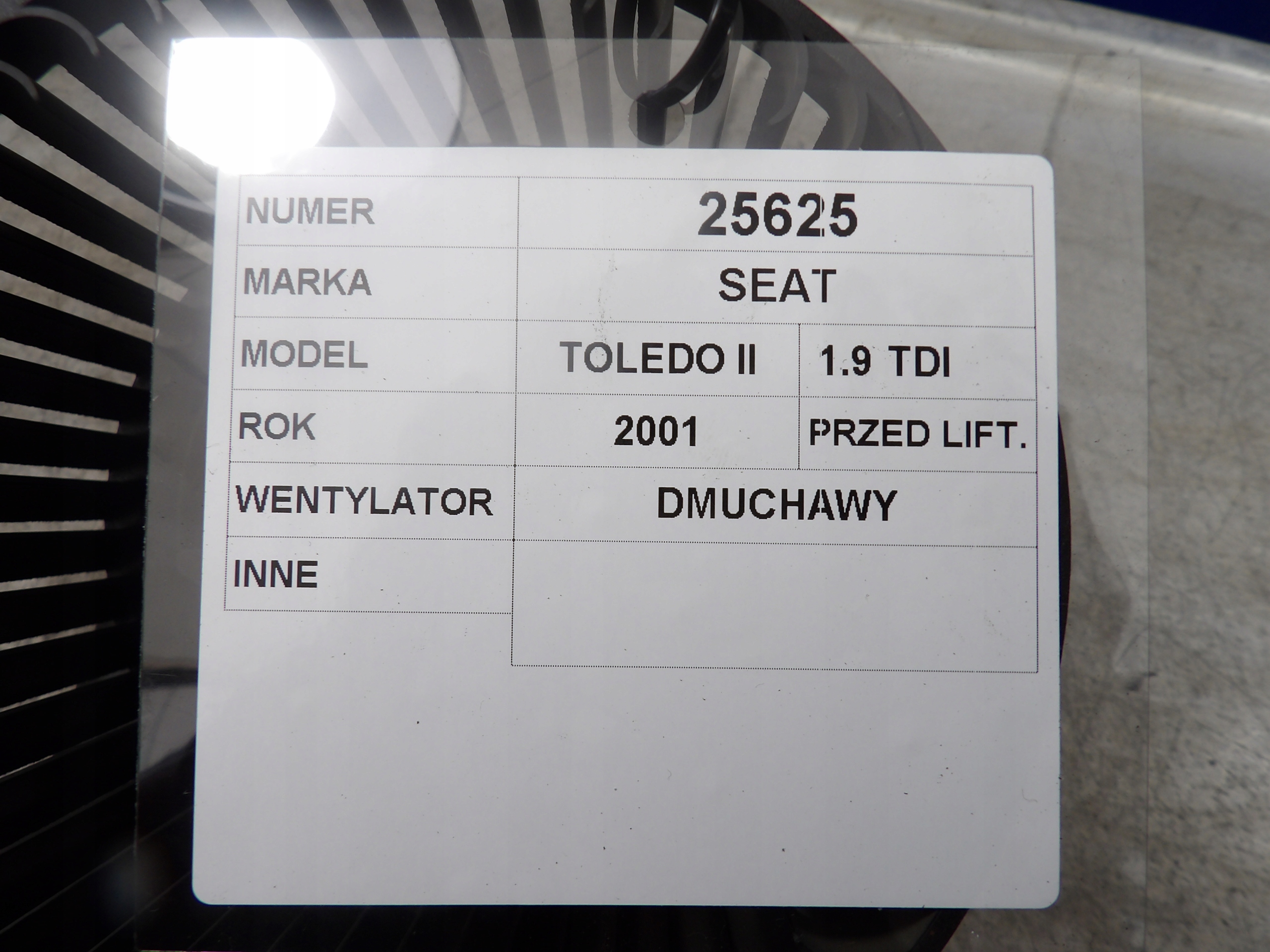 Seat Toledo II ventilátor topení 1J1819021B