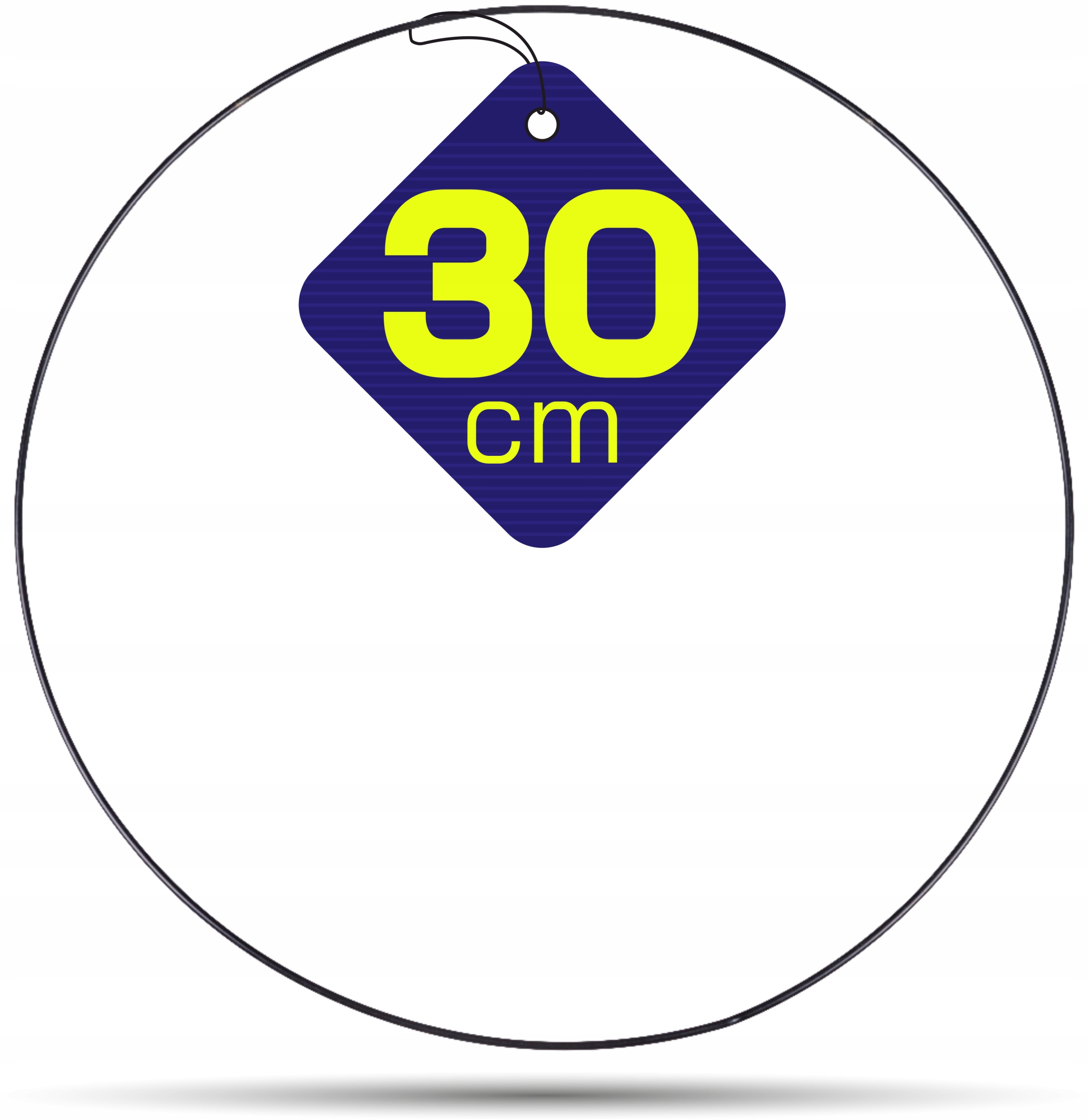 

Czarna metalowa obręcz kółko do łapaczy snów 30 cm