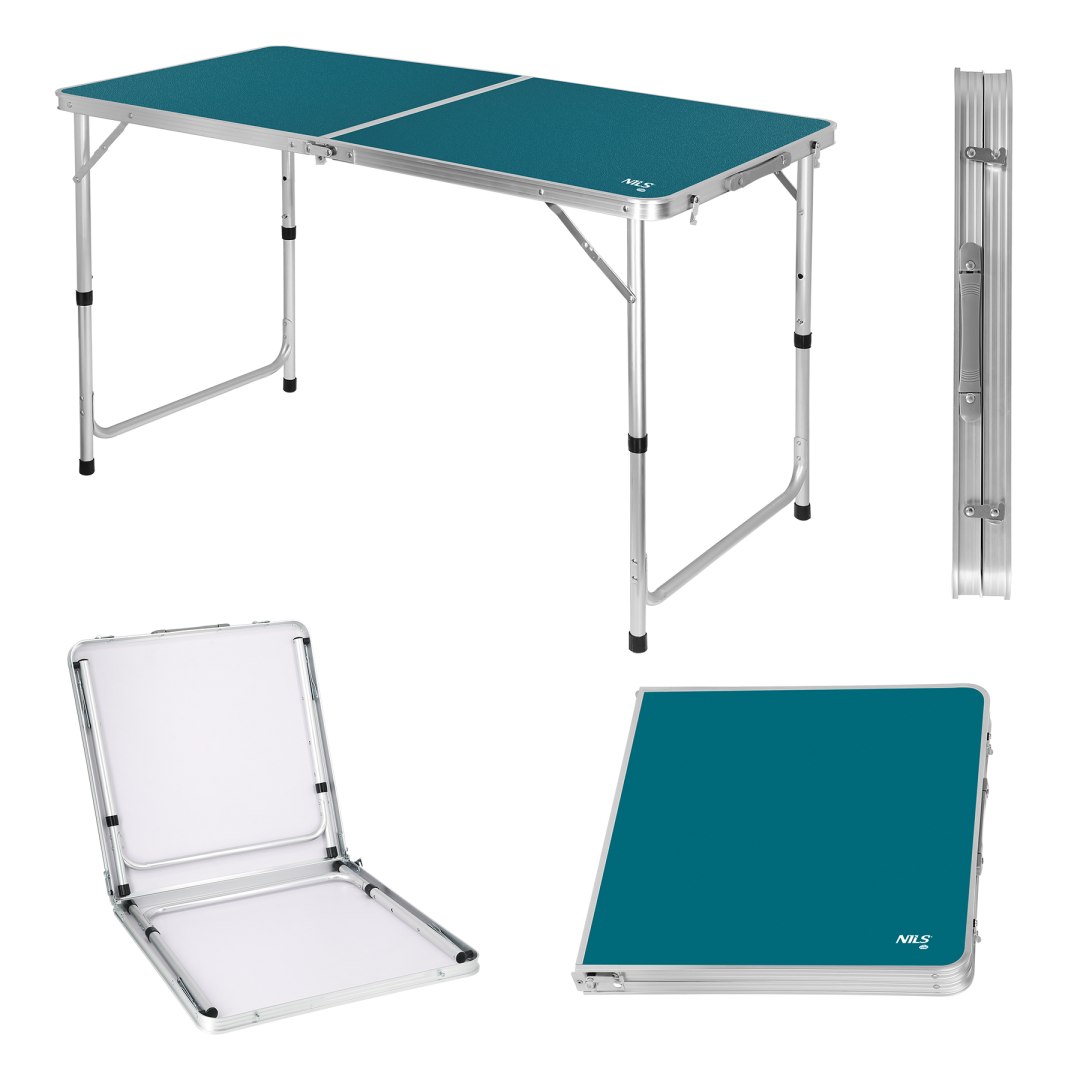 NC1605 Modrý Kempingový Stůl Nils Camp
