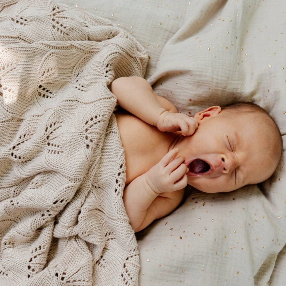 Kocyk Bambusowy dla Niemowląt Miękki Ivi 80x100cm Ciepły Beż ColorStories Marka ColorStories