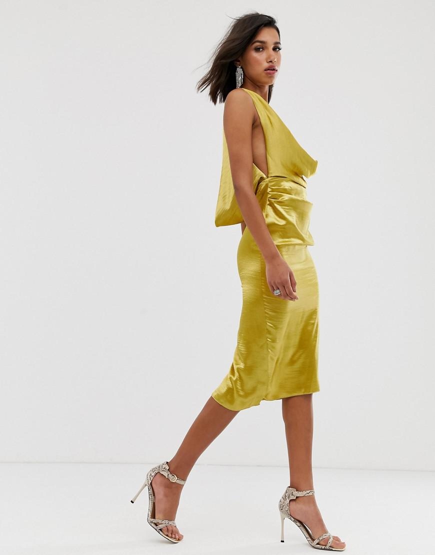 D1X059 Y06 MIDI SUKIENKA OPEN BACK__M Marka inna