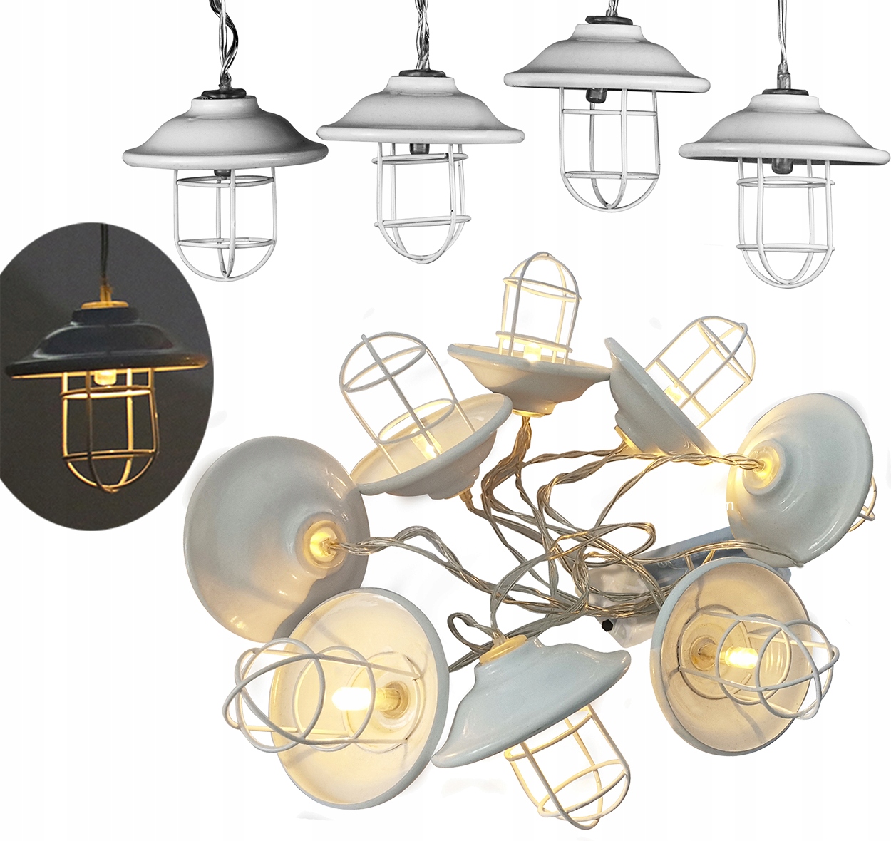 

Girlanda Led Ozdobna Dekoracyjna na Baterie Loft