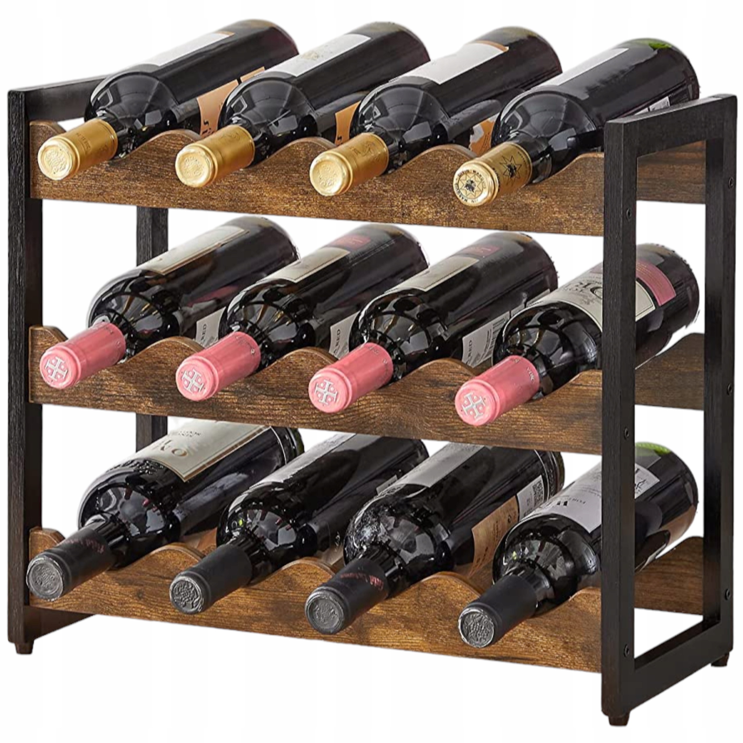 

Stojak na butelki drewniany 12 butelek na wino