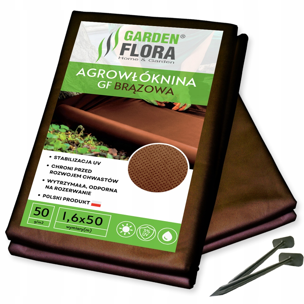 

Agrowłóknina Gf Brąz 1,6x50m 50g Szpilki Zestaw
