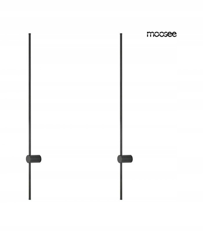 Moosee zestaw 2 lamp ściennych Ombre 120 Led czarne