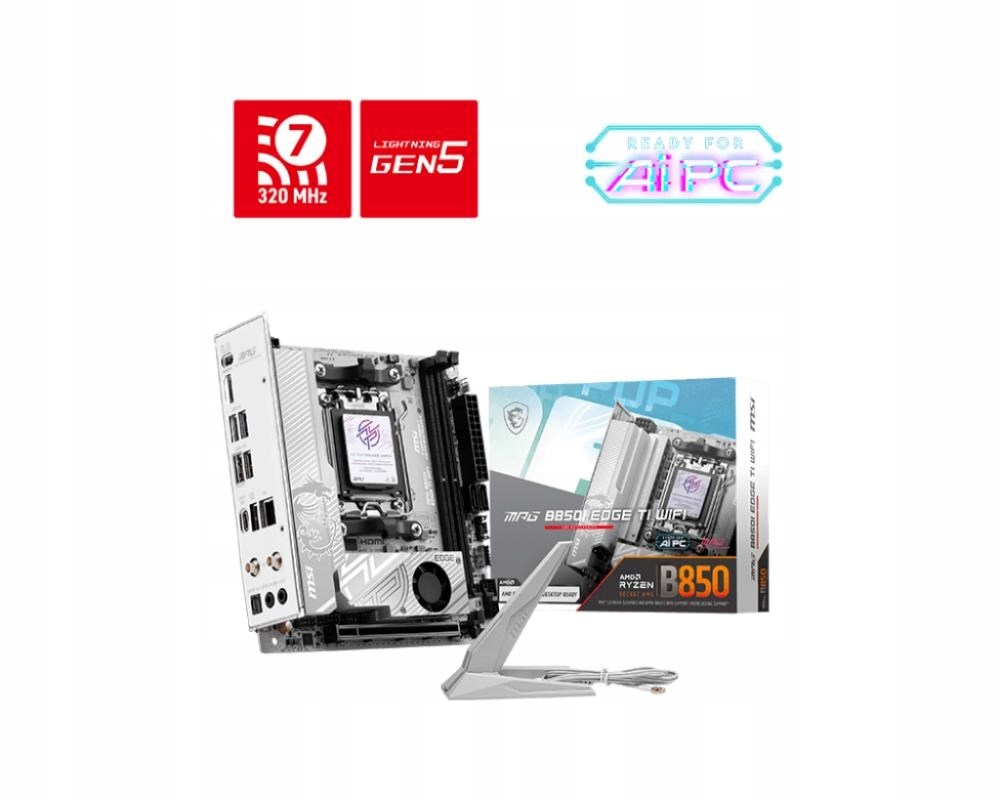 Msi Mb Sc Mpg B850I Edge Ti Wifi, Amd B850, 2xDDR5, 1xHDMI, WiFi, Atx…