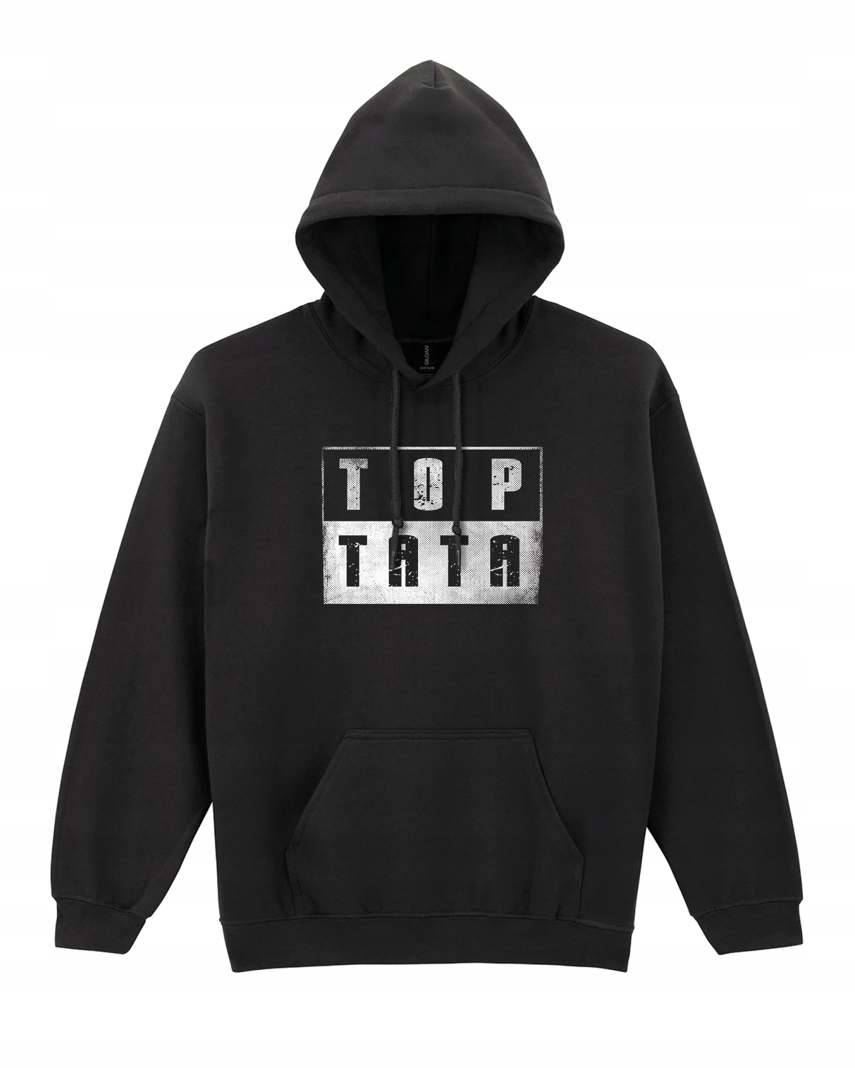 Mikina s kapucí ke Dni otců Dárek pro tatínka Top Tata Černá XL