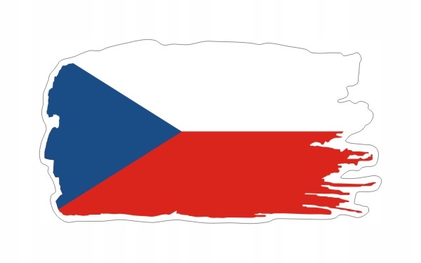 Naklejka z flagą Ghost 13 cm Czechy flaga