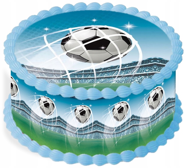 Levně oplatek na dort 14 cm Sport Fotbal Narozeniny