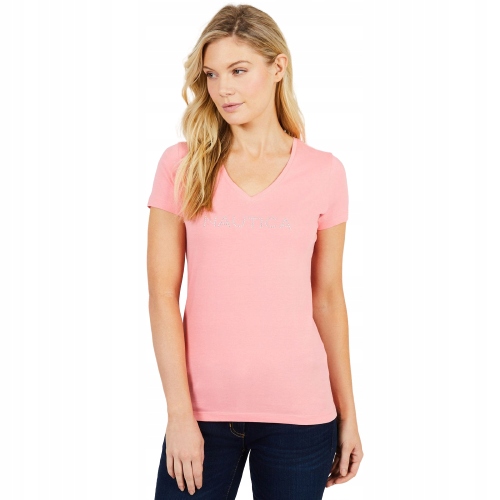 Nautica dámské tričko V-Neck Stud Tee S