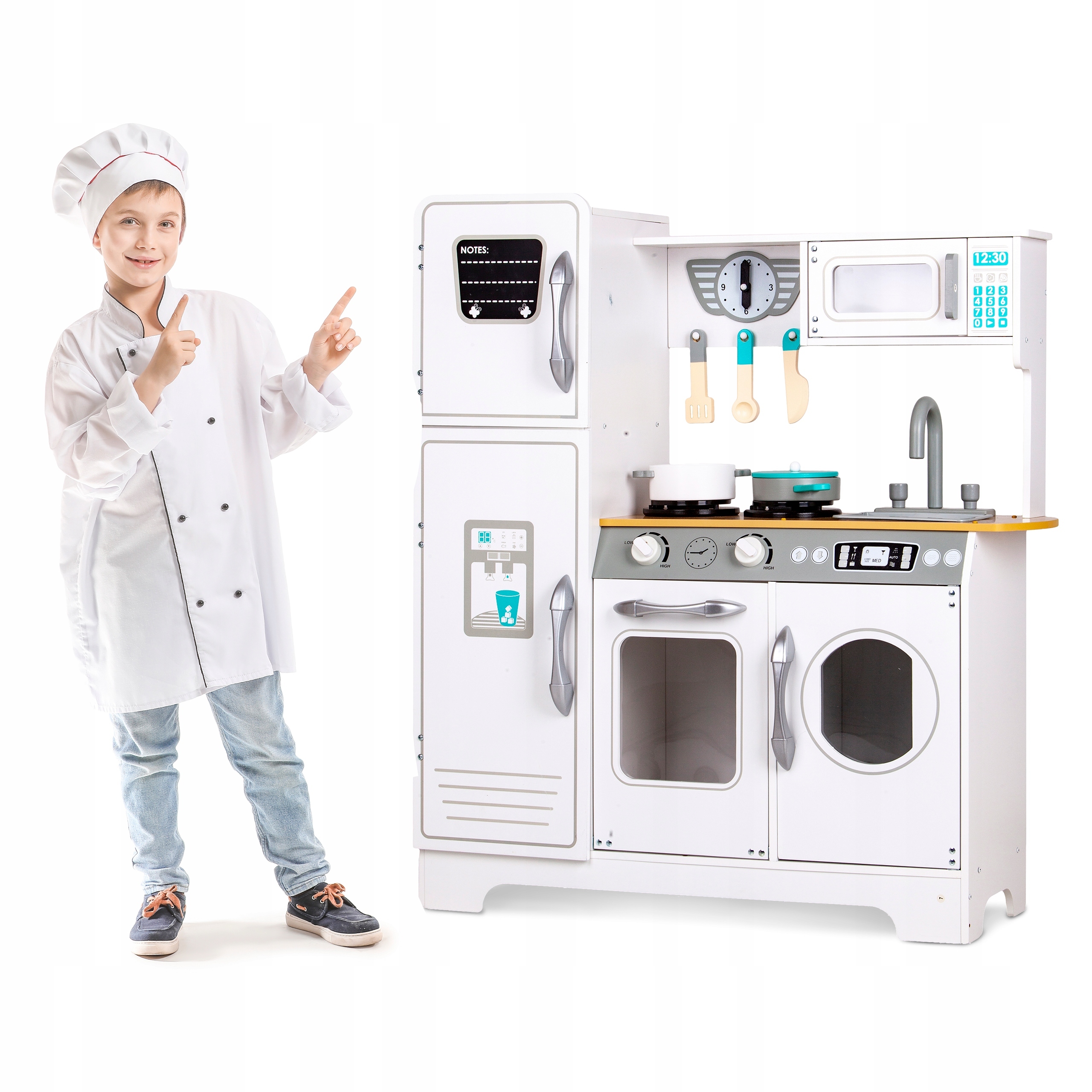 

Drewniana Kuchnia Kuchenka Dla Dzieci Garnki