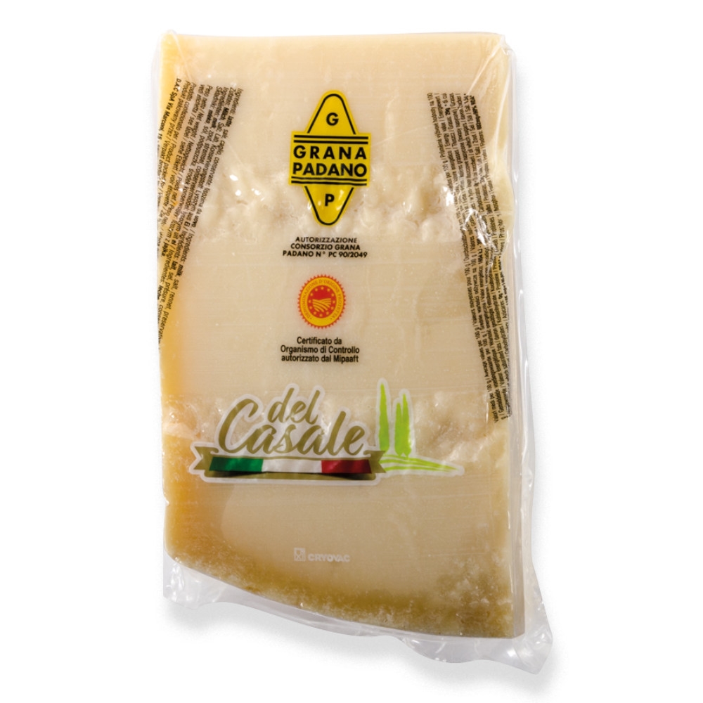 Sýr Grana Padano cca 1 kg del Casale tvrdý italský zrající