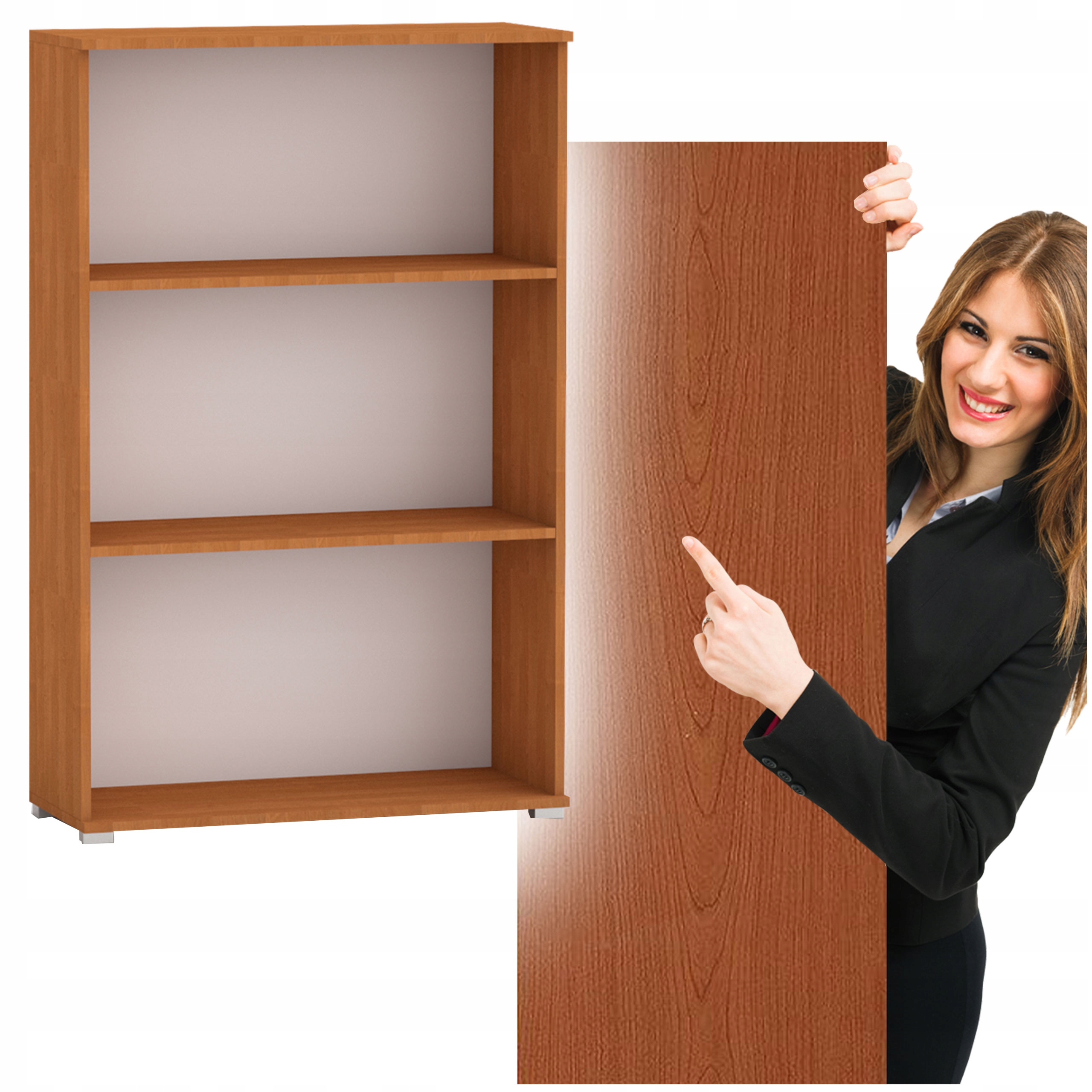 REGAŁ 110CM PÓŁKA SZAFKA KSIĄŻKI SEGREGATORY OLCHA BIUROWY BIBLIOTECZKA