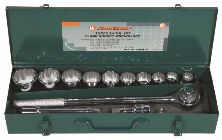 Gola sada 3/4", 12hranné hlavice, 14 kusov, 22-50 mm Jonnesway S04H6315S