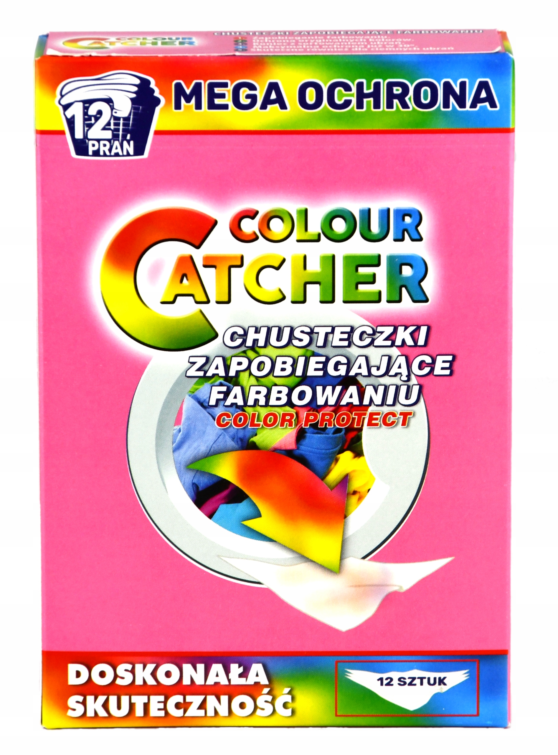CHUSTECZKI DO PRANIA WYŁAPUJĄCE KOLOR, BRUD 12szt