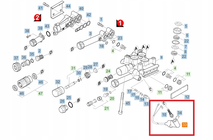 KARCHER mikrowyłącznik wyłącznik HD 6/15 7/18 Typ adapter