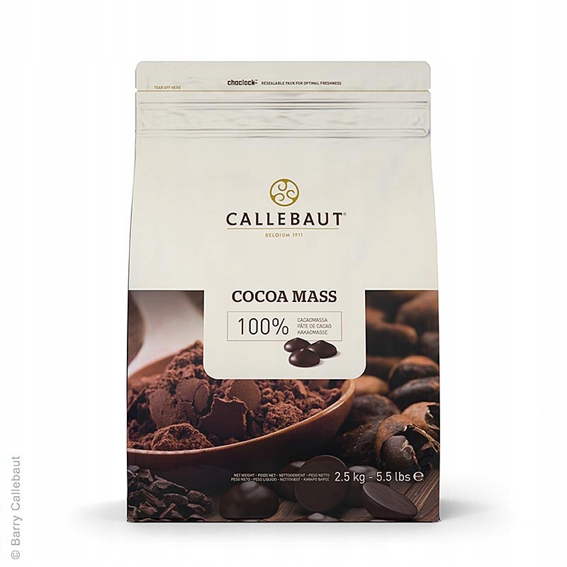 Callebaut Miazga kakaowa 100% 2,5kg CM-CAL-E4-U70 Data ważności: 05.11.2027