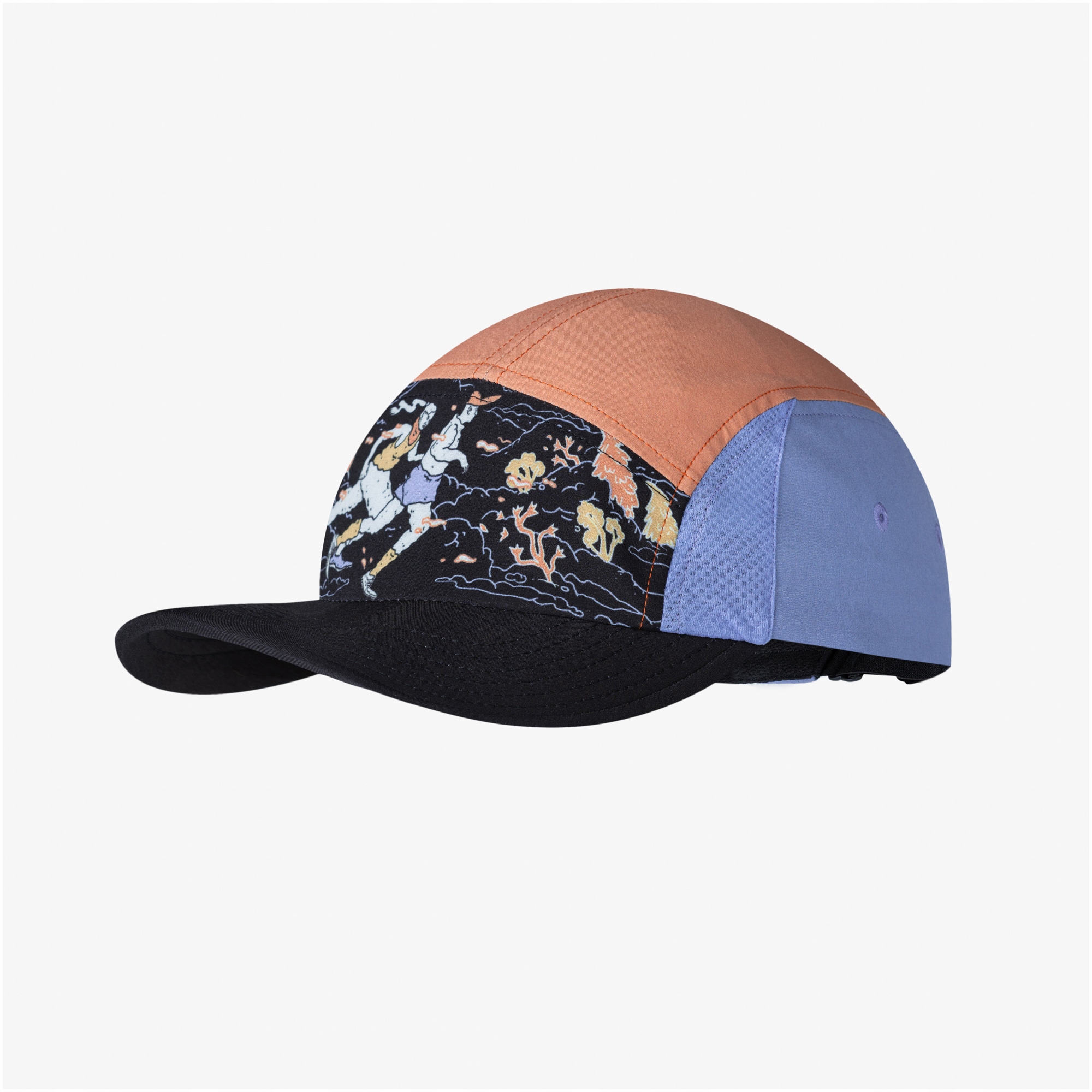 Kšiltovka Buff 5 Panel Go Cap Pow Running Multi S/m