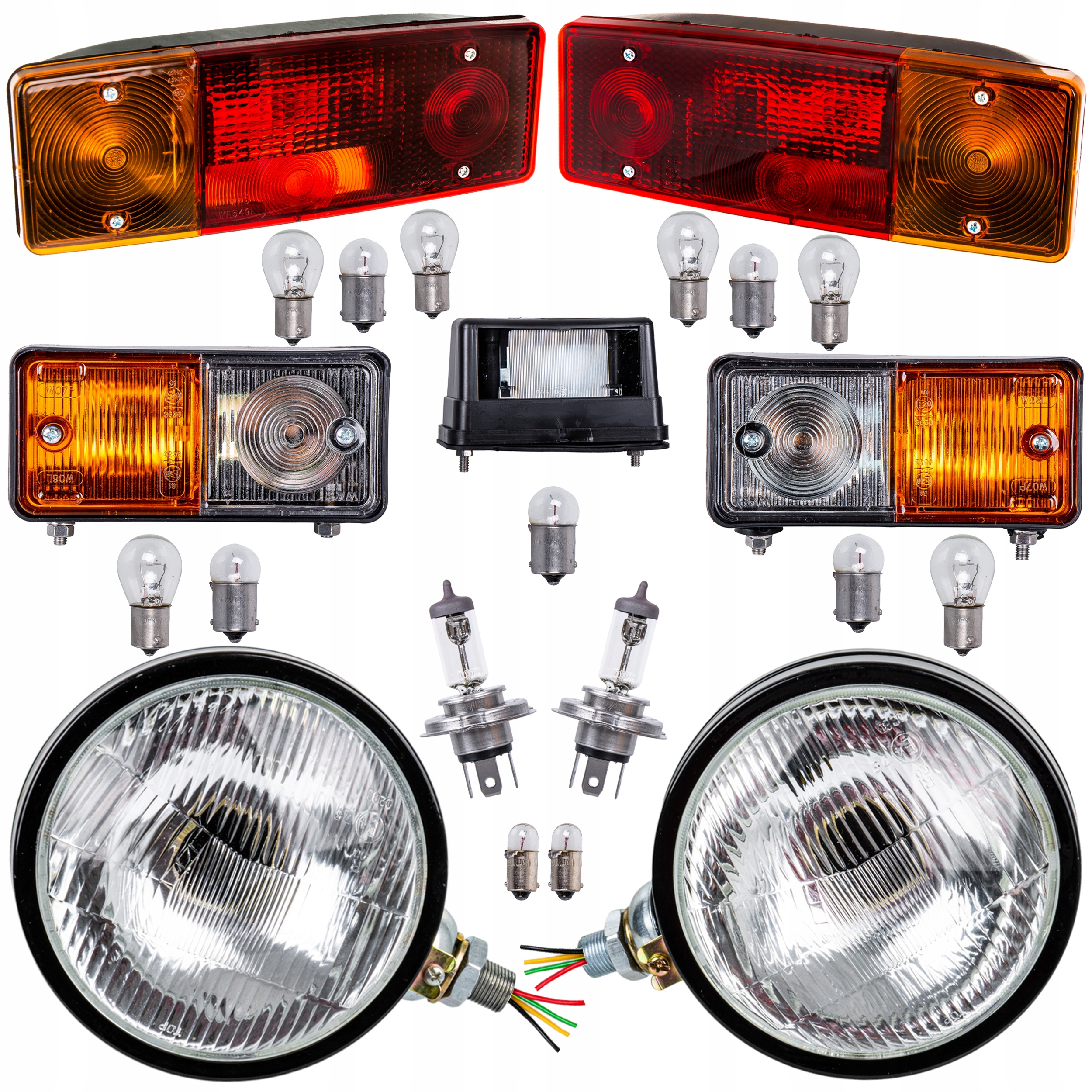 Ursus C-360 C-355 Lampa Lampy Světlomet Přední Směr Zadní Žárovky Sada