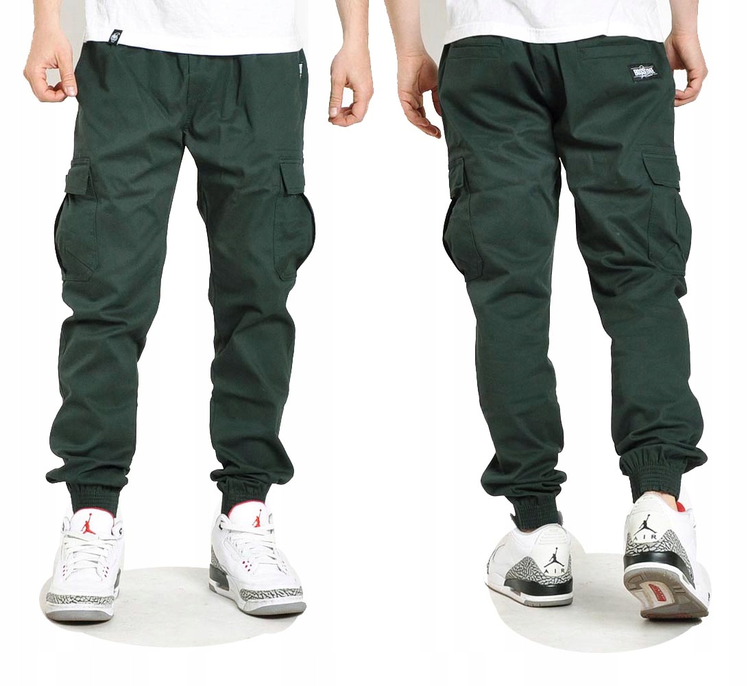 

Spodnie XXL Bossline Cargo Jogger joggery zielone