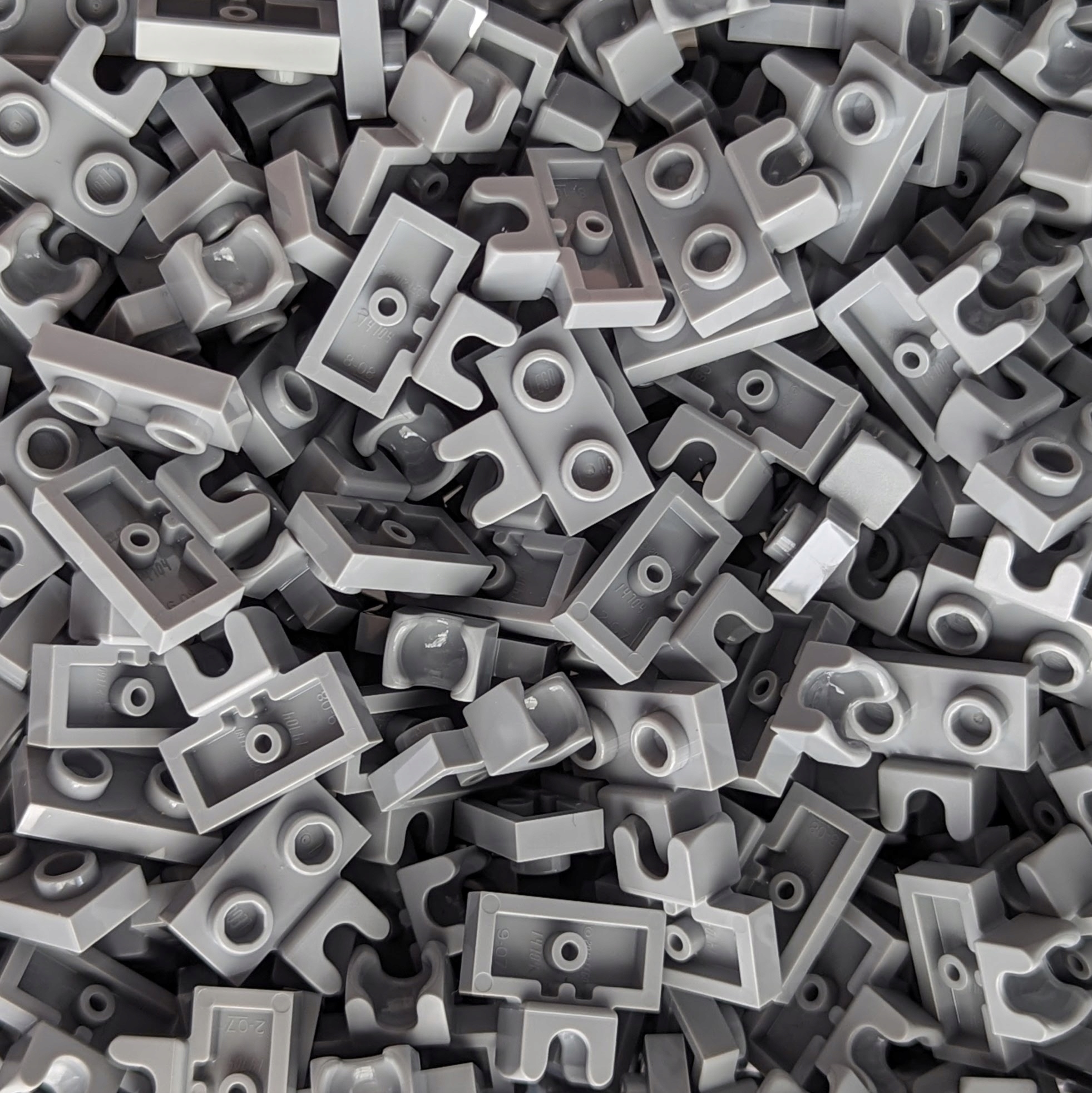 

Pakiet Lego 14704 Płytka 1x2 zaczep J szary 10sztN