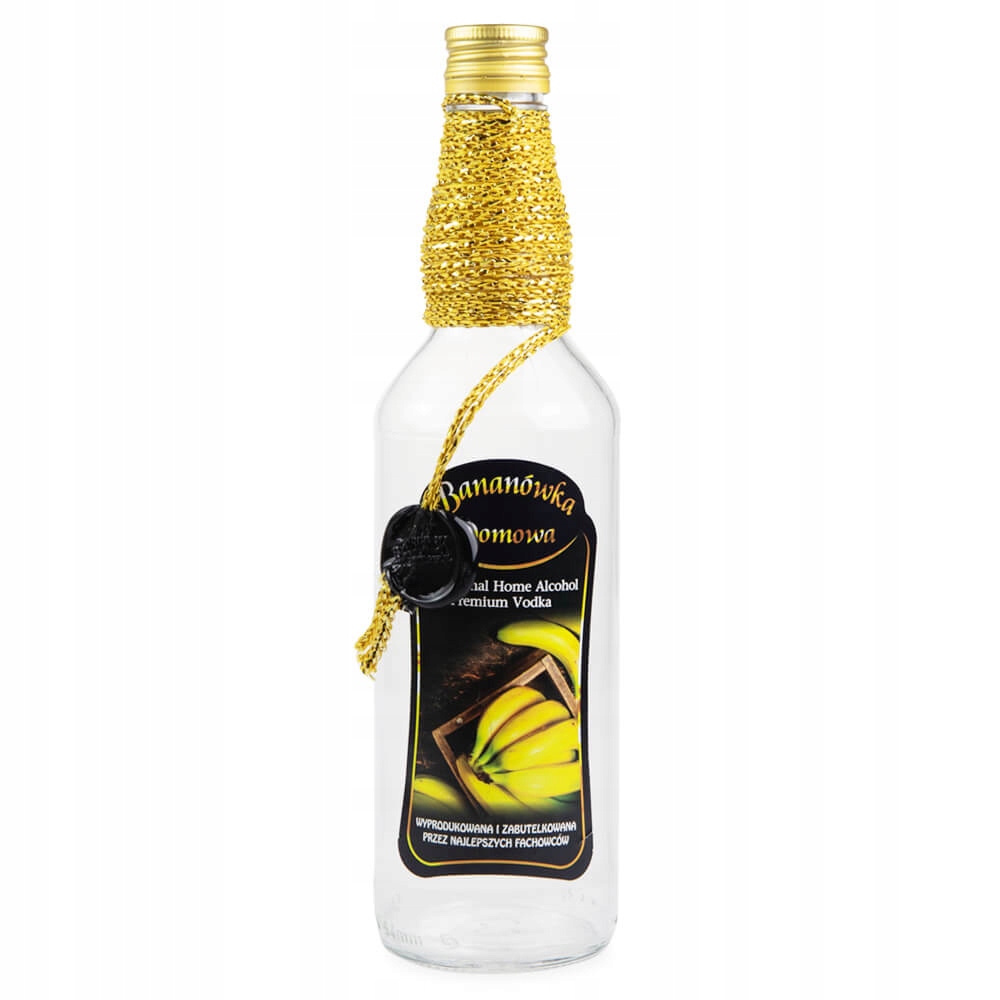 

Butelka zdobiona monopol 500ml Bananówka