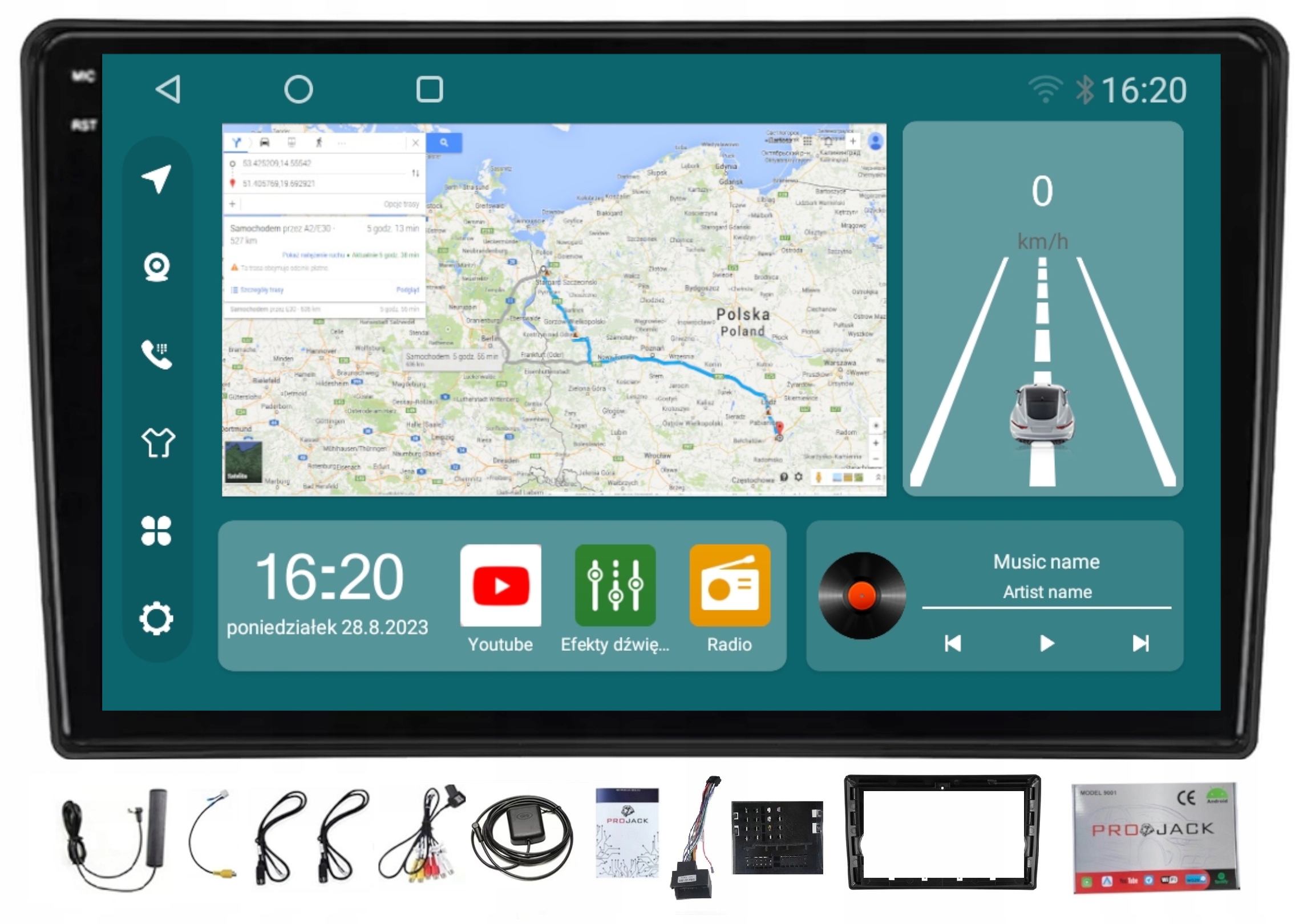 Rádio Navigace Ford C-max Kuga Focus S-max Carplay Android 8/256GB Sim