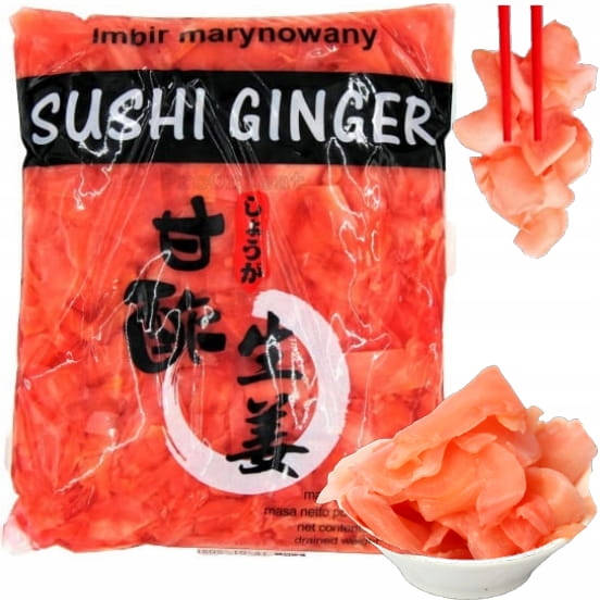 

Imbir Marynowany 1kg Różowy Do Sushi 1000g