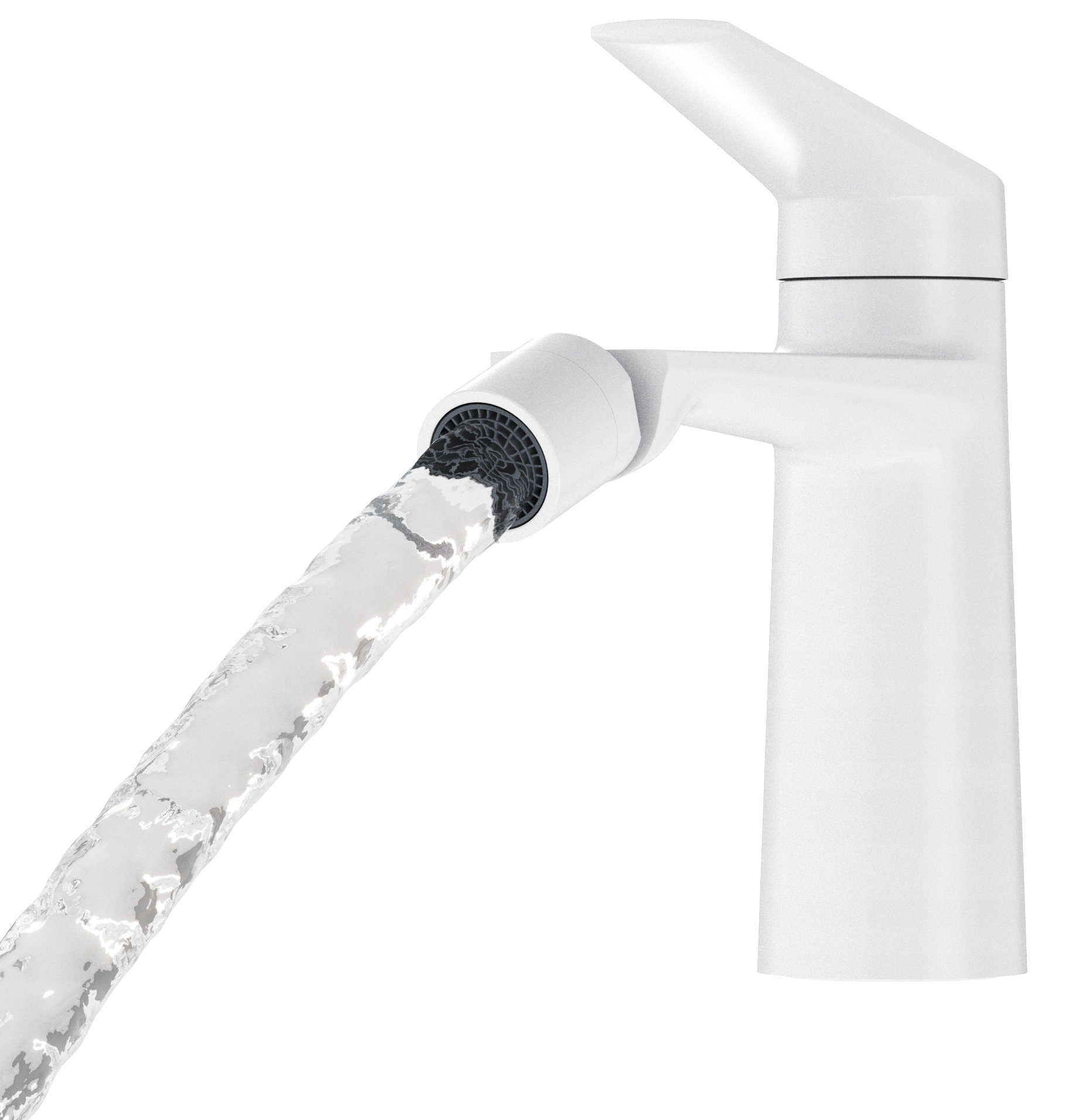 Mosadzná Stojanková Bidetová Batéria S Jedným Držiakom, Biela