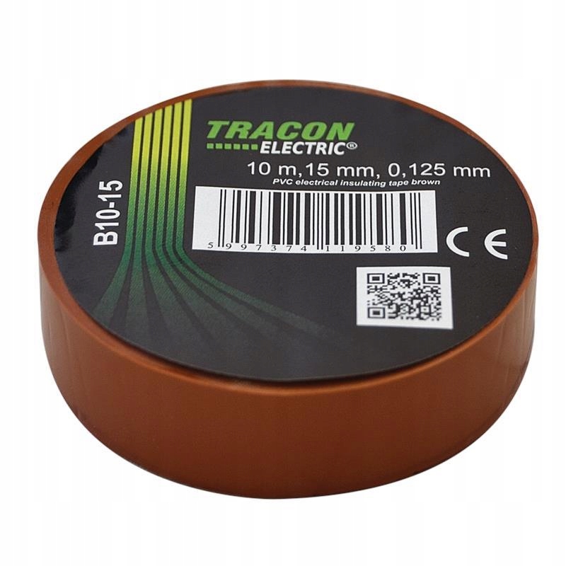 

Taśma izolacyjna 10mx15mm brązowy