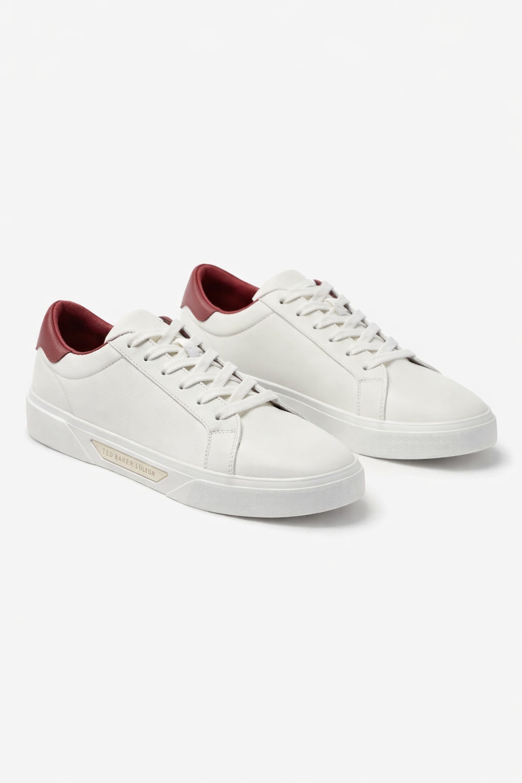 Tommy Hilfiger Ecru Sportovní Polobotky S Vínovými Detaily 41 I3C