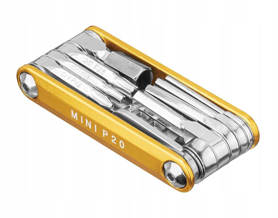 Topeak Mini P20 Multi Tool zestaw narzędzi gold TT2582GD