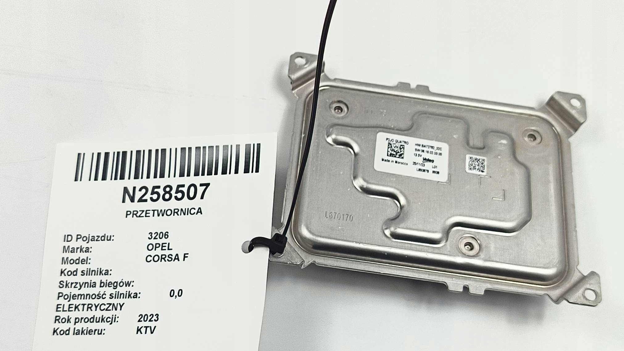control unit BA72782.02C OPEL CORSA F