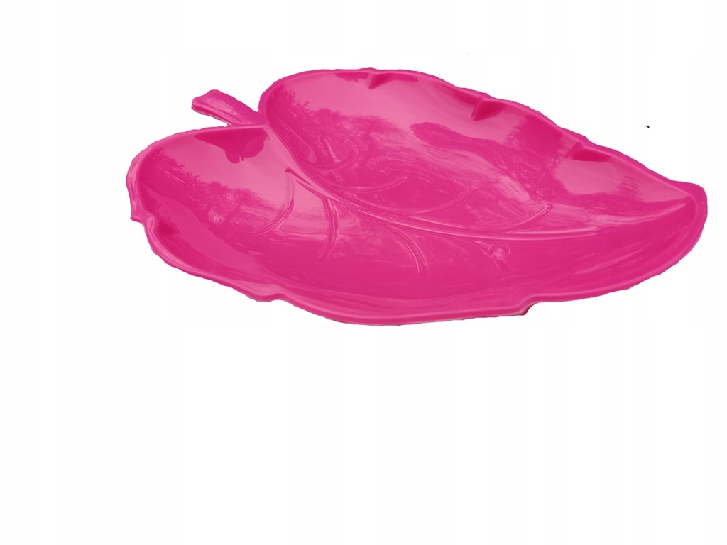 Tacka talerzyk plastikowy 23cm liść różowy EAN (GTIN) 5907583142903
