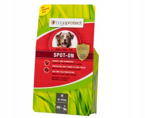 Levně Bogaprotect kapky na blechy a klíšťata pro psa M