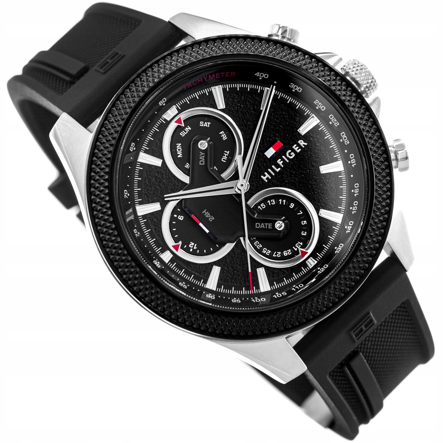 Pánské Hodinky Tommy Hilfiger 1792082 Clark Černé Datumovka