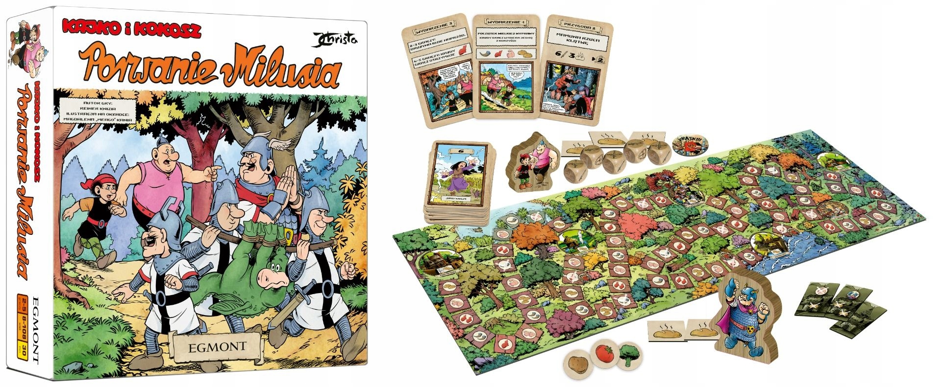 Gra planszowa Kajko i Kokosz. Porwanie Milusia Egmont
