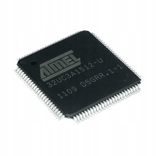 AT32UC3A1512-AUT mikrokontroler 32bit 512kB Flash 64kB Ram TQFP100, Atmel