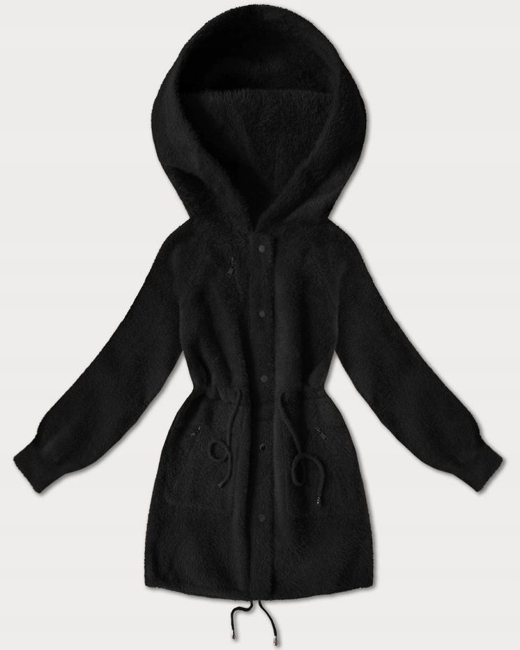 Vlněná Bunda Alpaka W017# Černá Univerzální