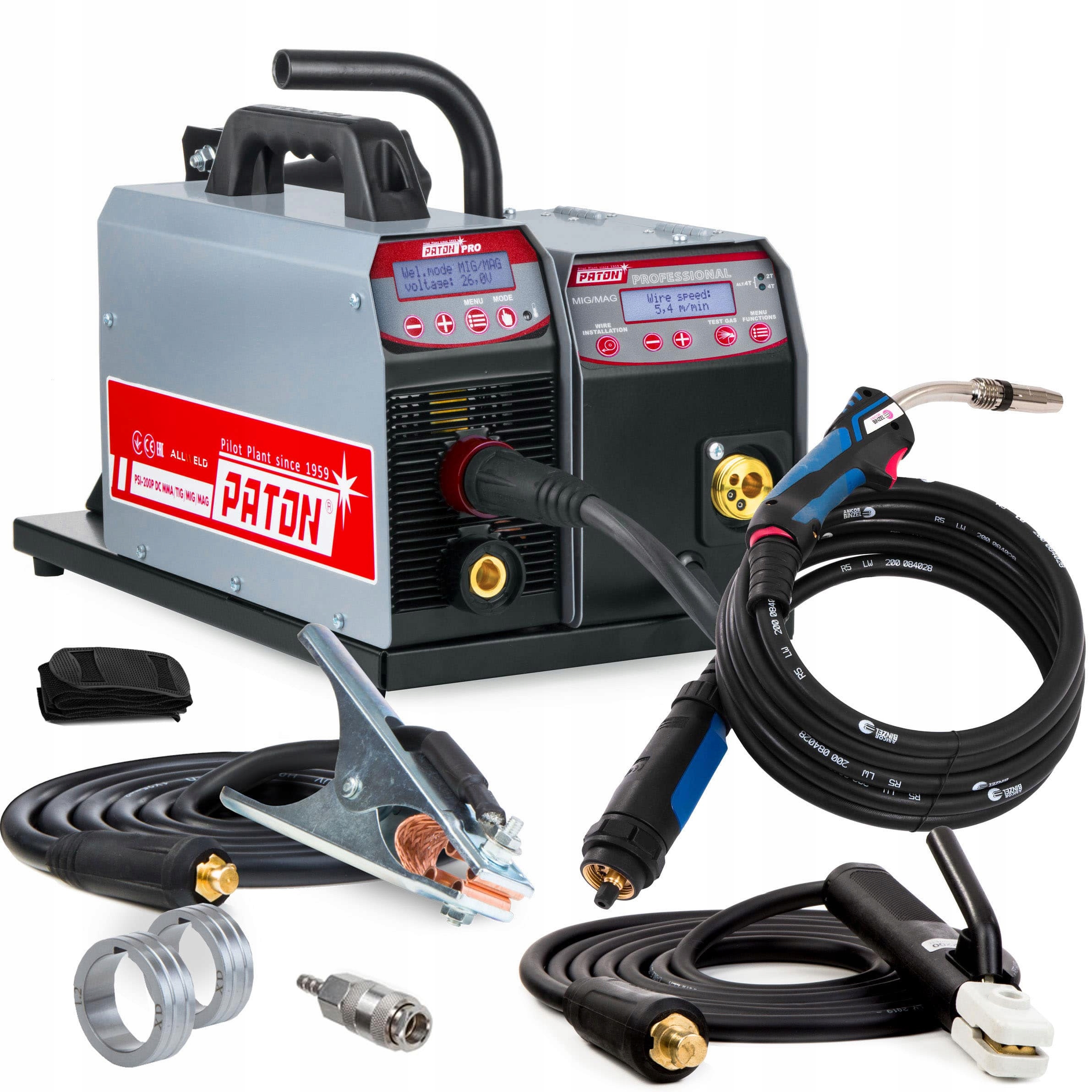 Invertorová Svářečka Paton Psi 200 Pro Mig Mag Mma Tig DC Puls 200A 230V