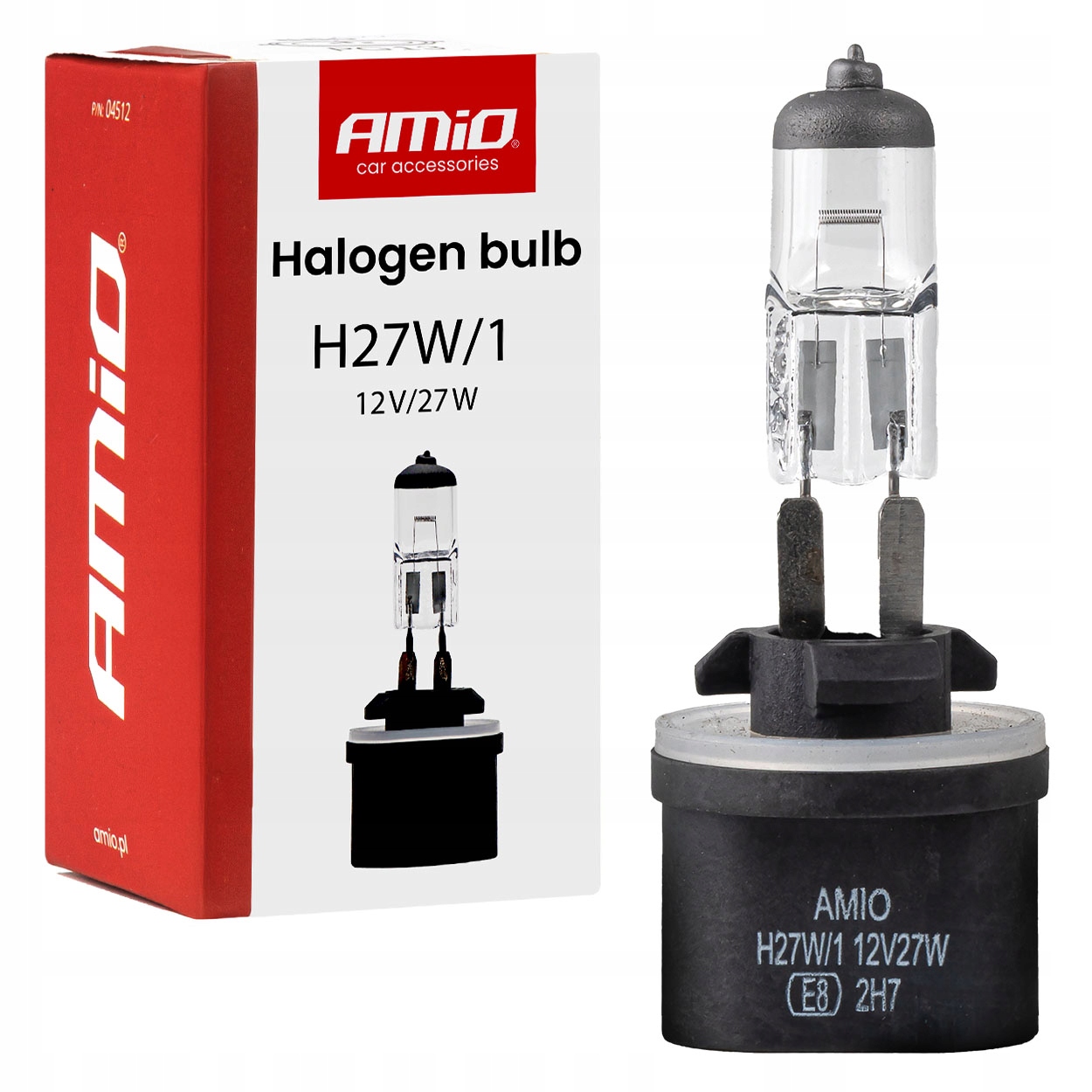 Żarówka samochodowa H27W/1 880 12V 27W PG13 AMIO-04512