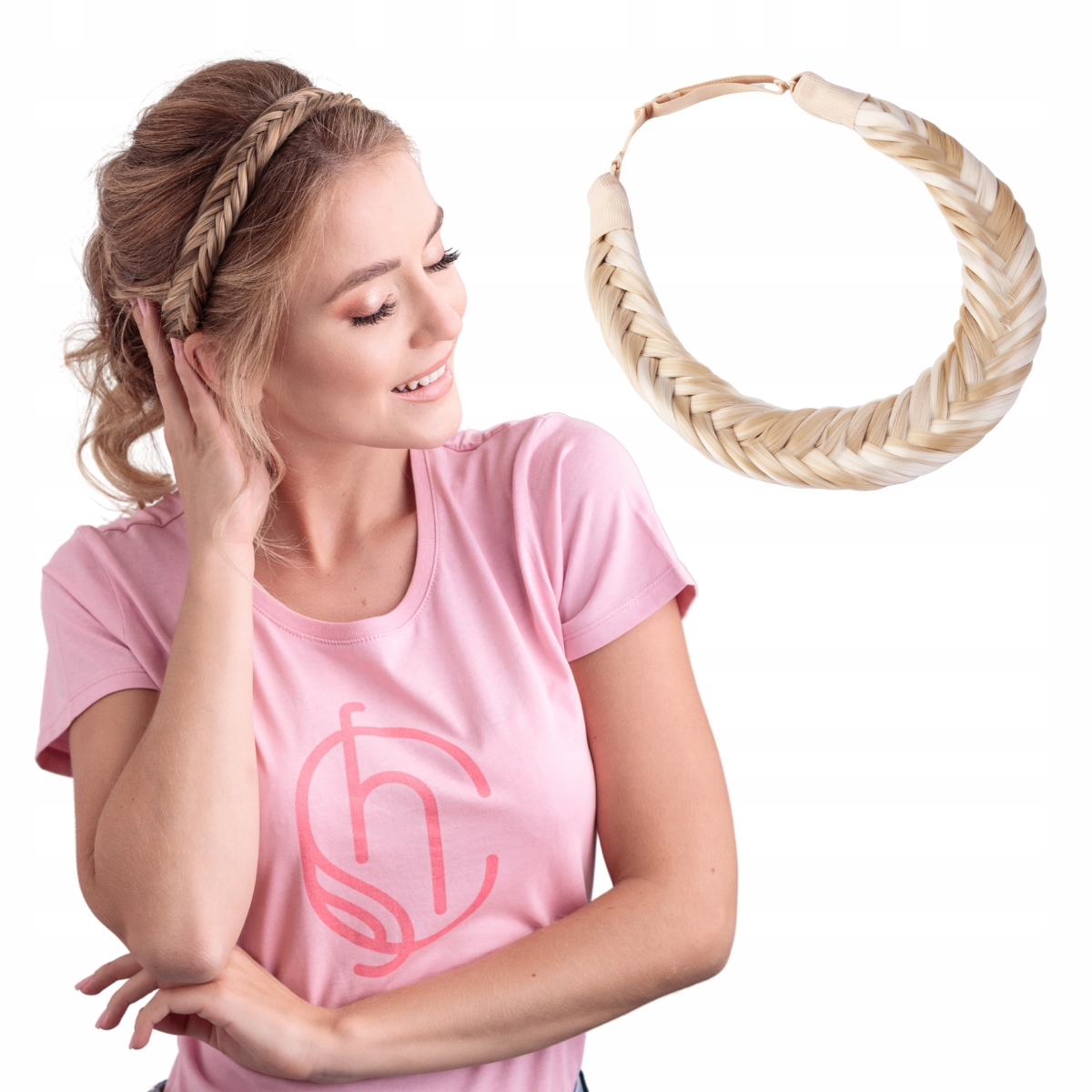 Řemínek s copánkem Julia Balejáž Blond #86/60