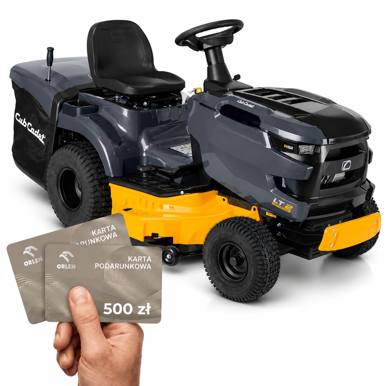 Traktorek Kosiarka Ogrodowy Cub Cadet LT2 R92 Z Koszem Bon Paliwowy
