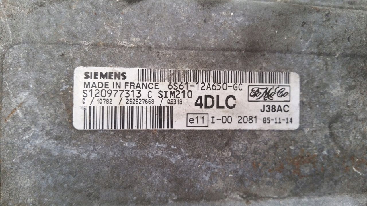 computer Motore 6S6112A650GC Ford Fiesta MK6